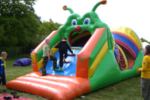 Catapillar Bouncer, bouncy castle